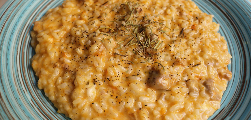 Risotto con Salsiccia e Provola